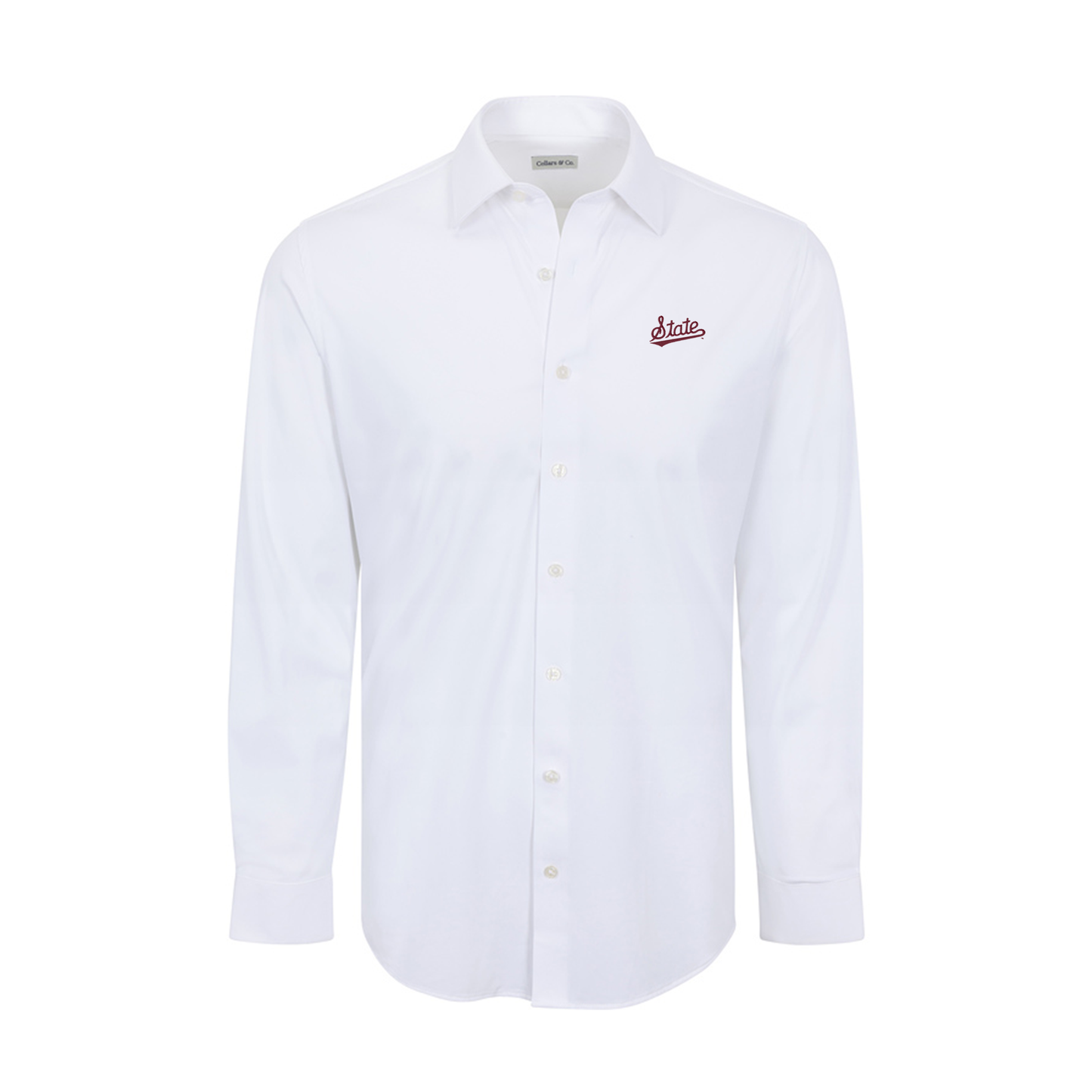 Mississippi State Apex Performance Dress Shirt White