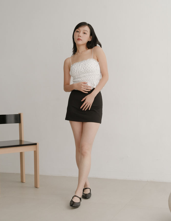 Jaela Padded Top in Polka Dot