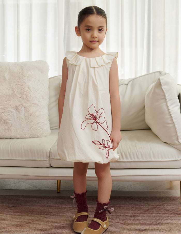 Kimi Embroidered Floral Girl's Dress