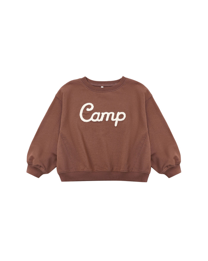 oversized sweatshirt in camp