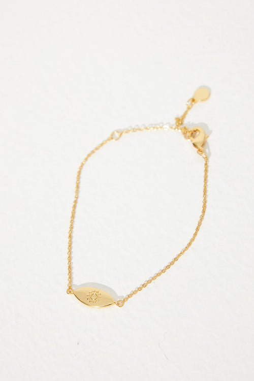Evil Eye Bracelet Gold