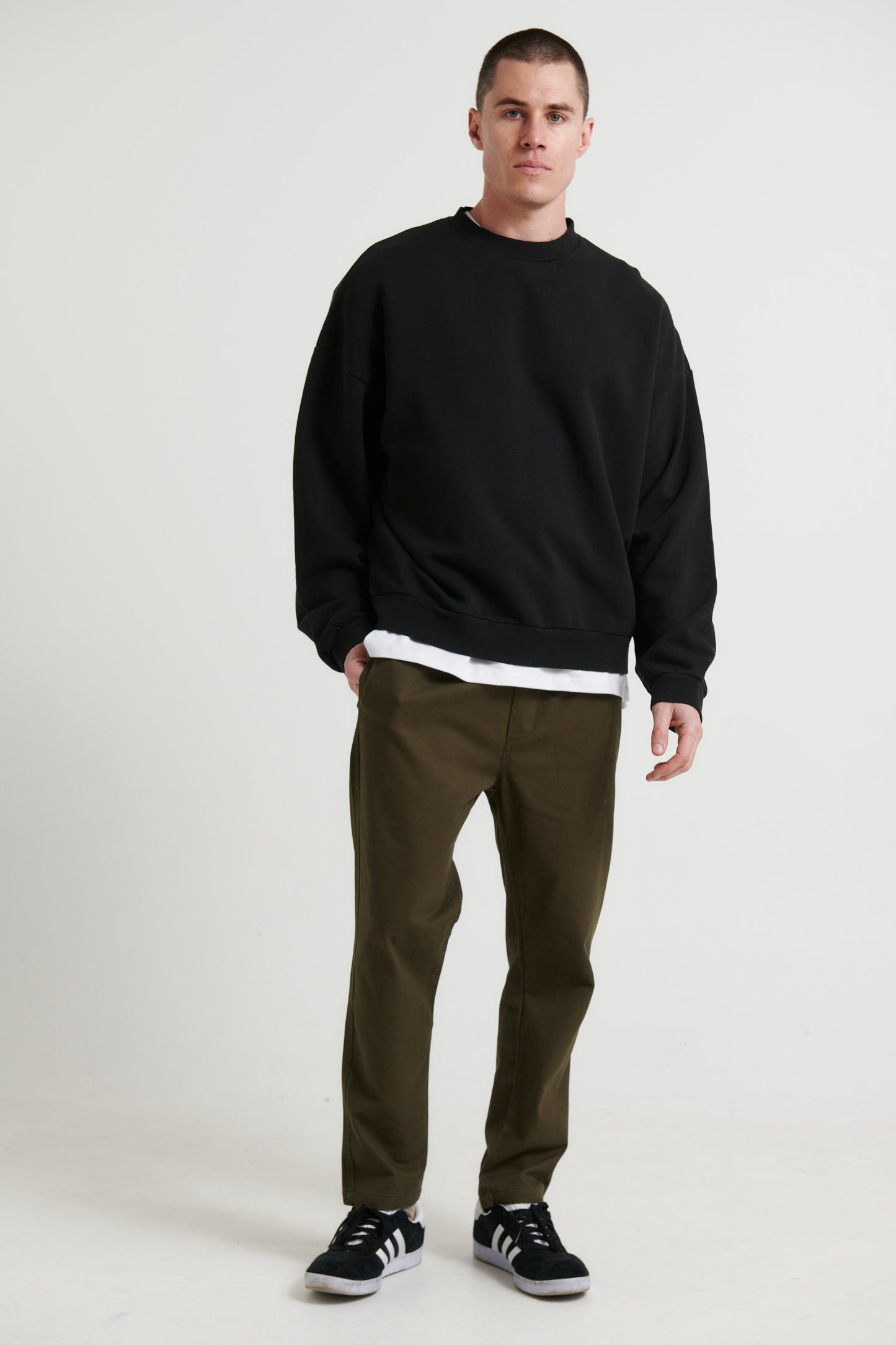 Francis Drop Sleeve Sweater Black - FINAL SALE