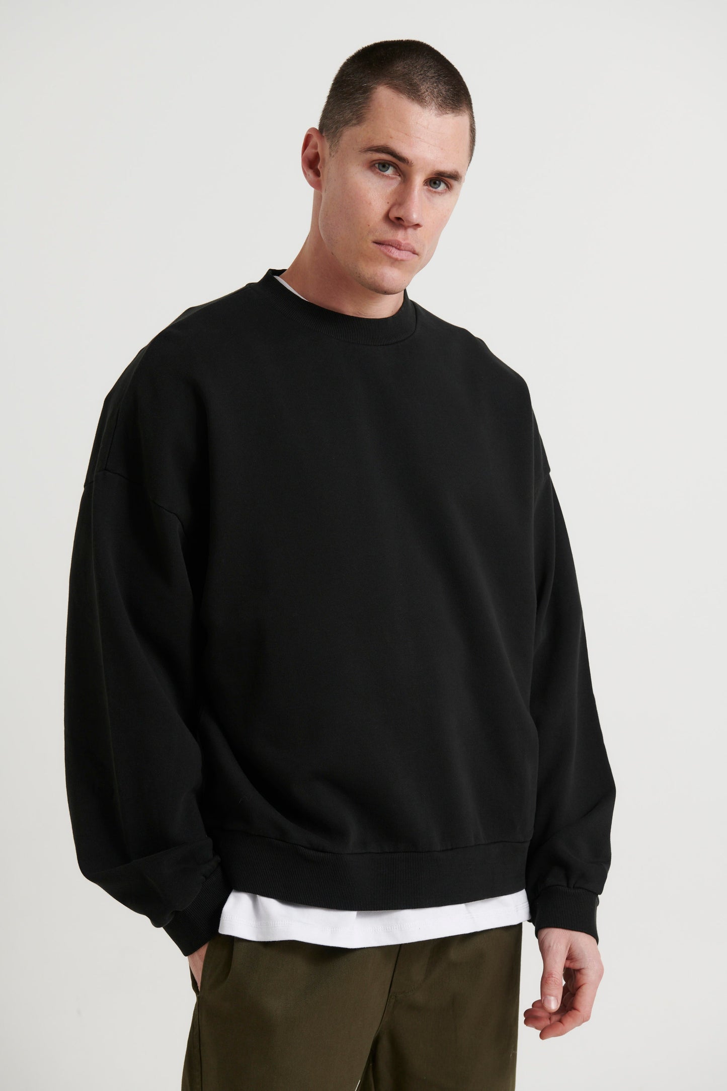 Francis Drop Sleeve Sweater Black - FINAL SALE