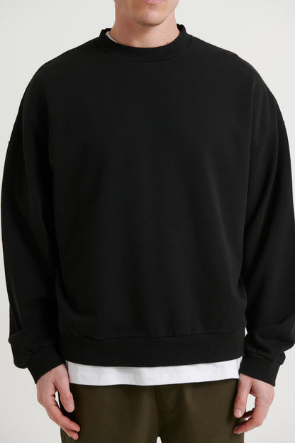Francis Drop Sleeve Sweater Black - FINAL SALE