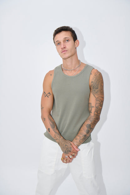 Declan Fitted Tank Army
