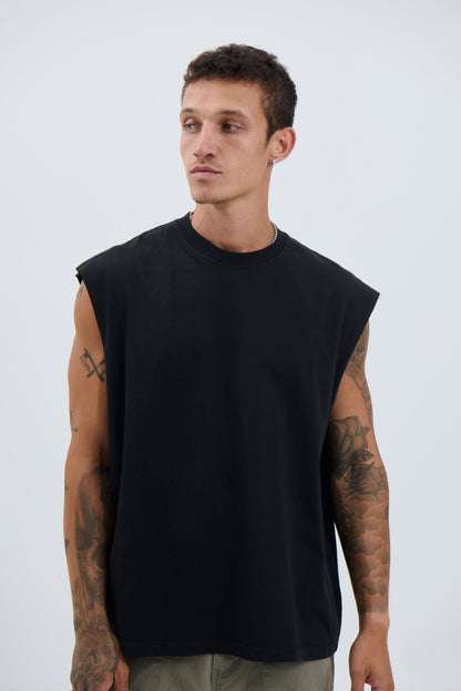 Heavyweight Crew Tank Black