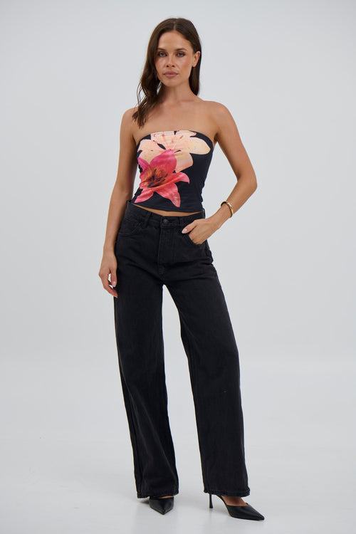 Florence Top Black - FINAL SALE