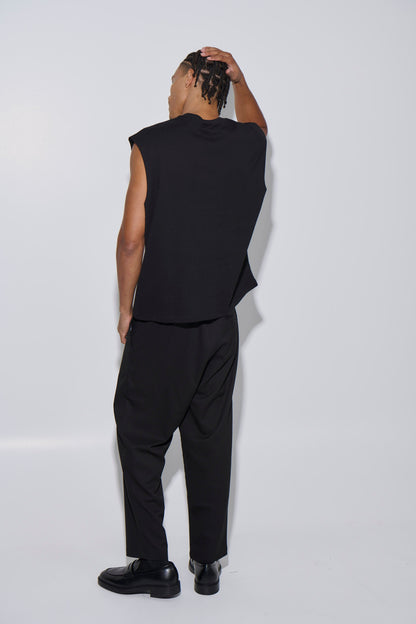 Elijah Soft Cotton Tank Black - FINAL SALE