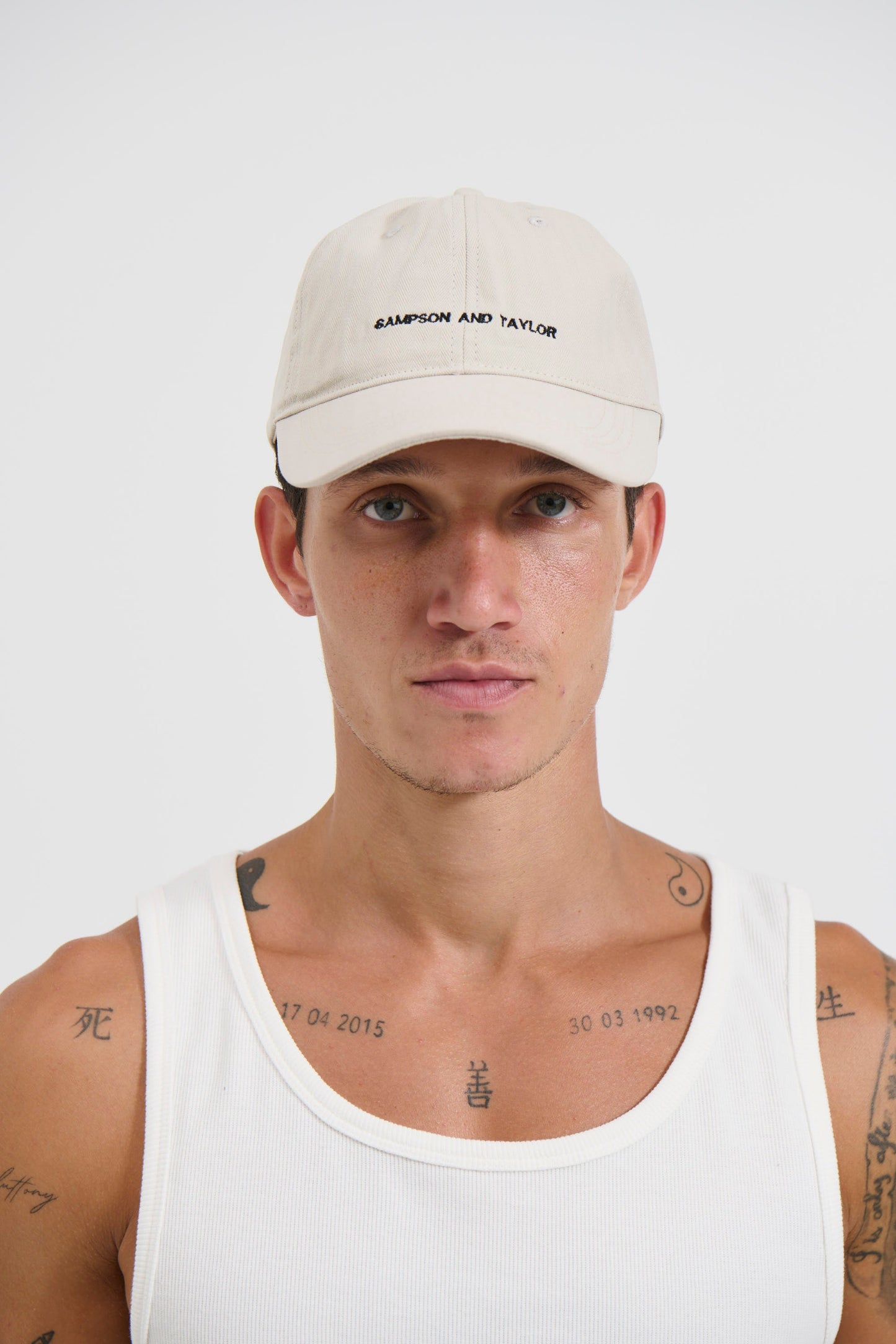 College Cap Minimal Beige