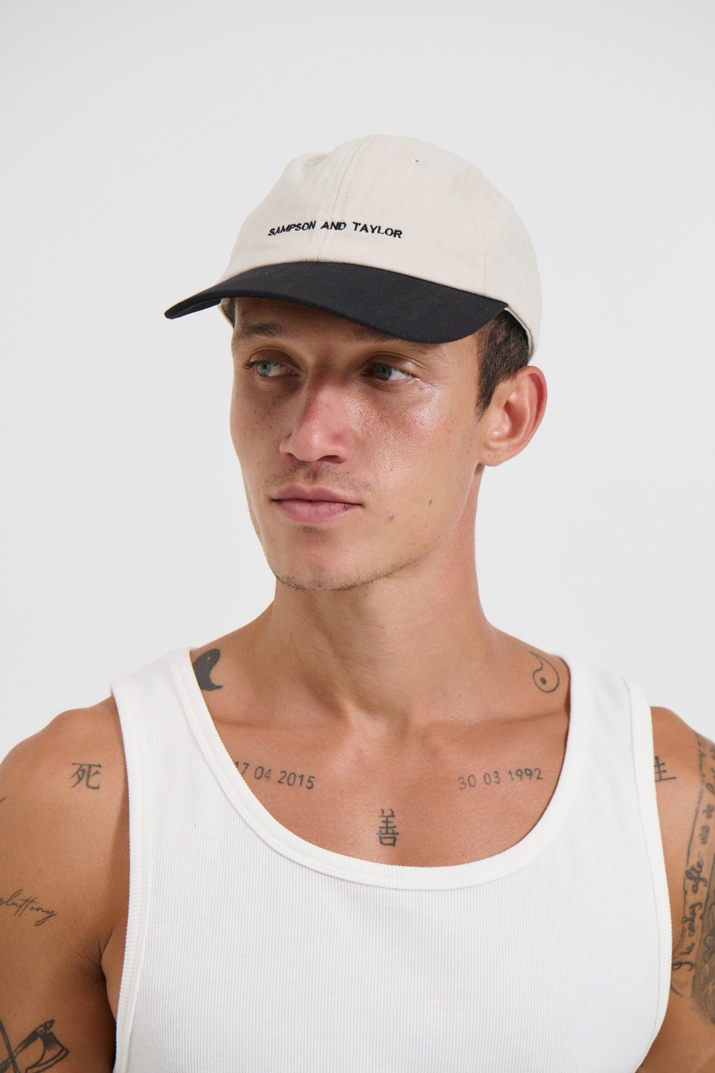 College Cap Contrast Black