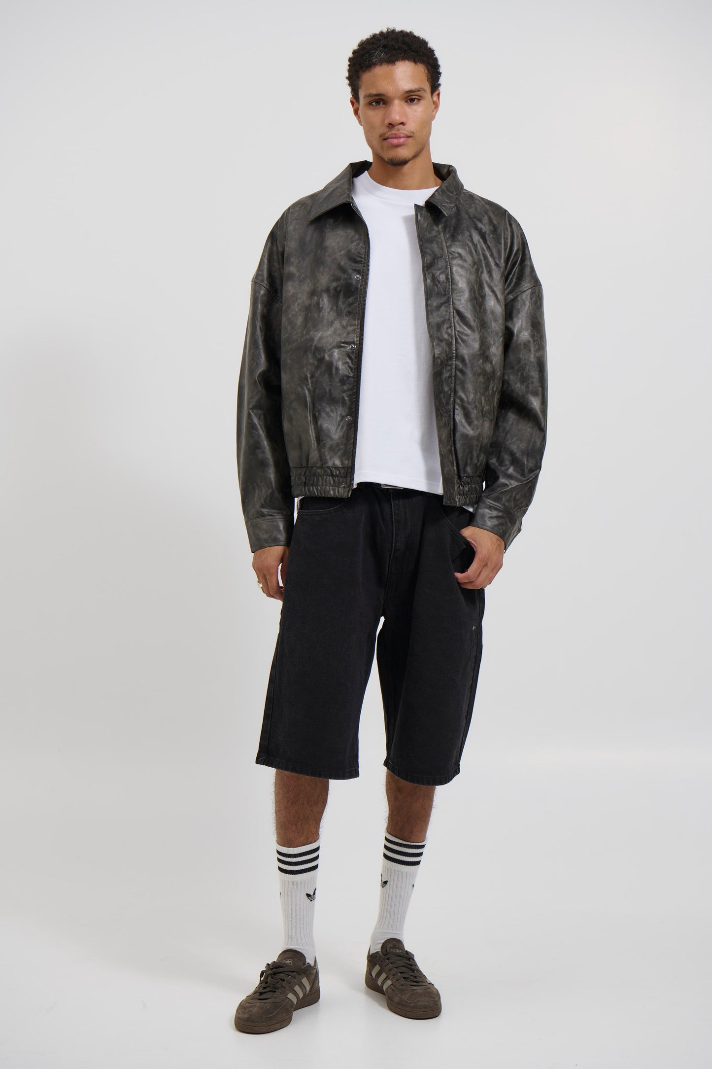 Bowie Bomber Washed Black - FINAL SALE