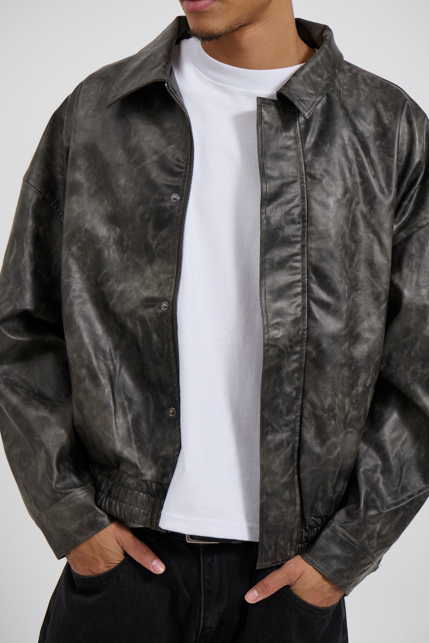 Bowie Bomber Washed Black - FINAL SALE