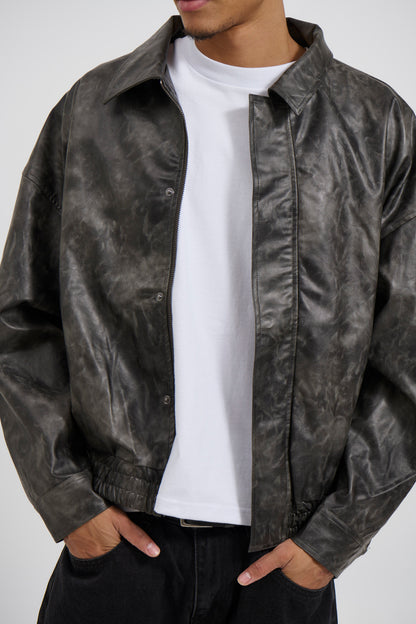 Bowie Bomber Washed Black - FINAL SALE