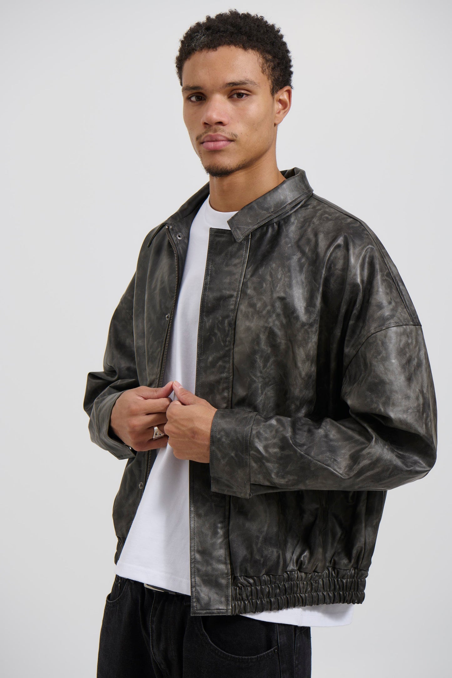 Bowie Bomber Washed Black - FINAL SALE