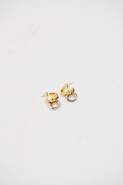 Delica Knotted Earring Mixed Metals