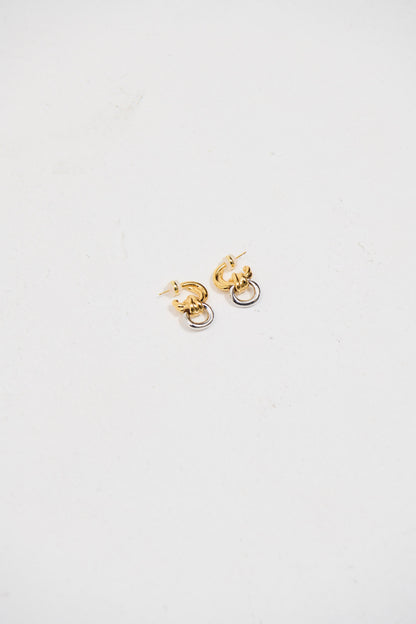 Delica Knotted Earring Mixed Metals