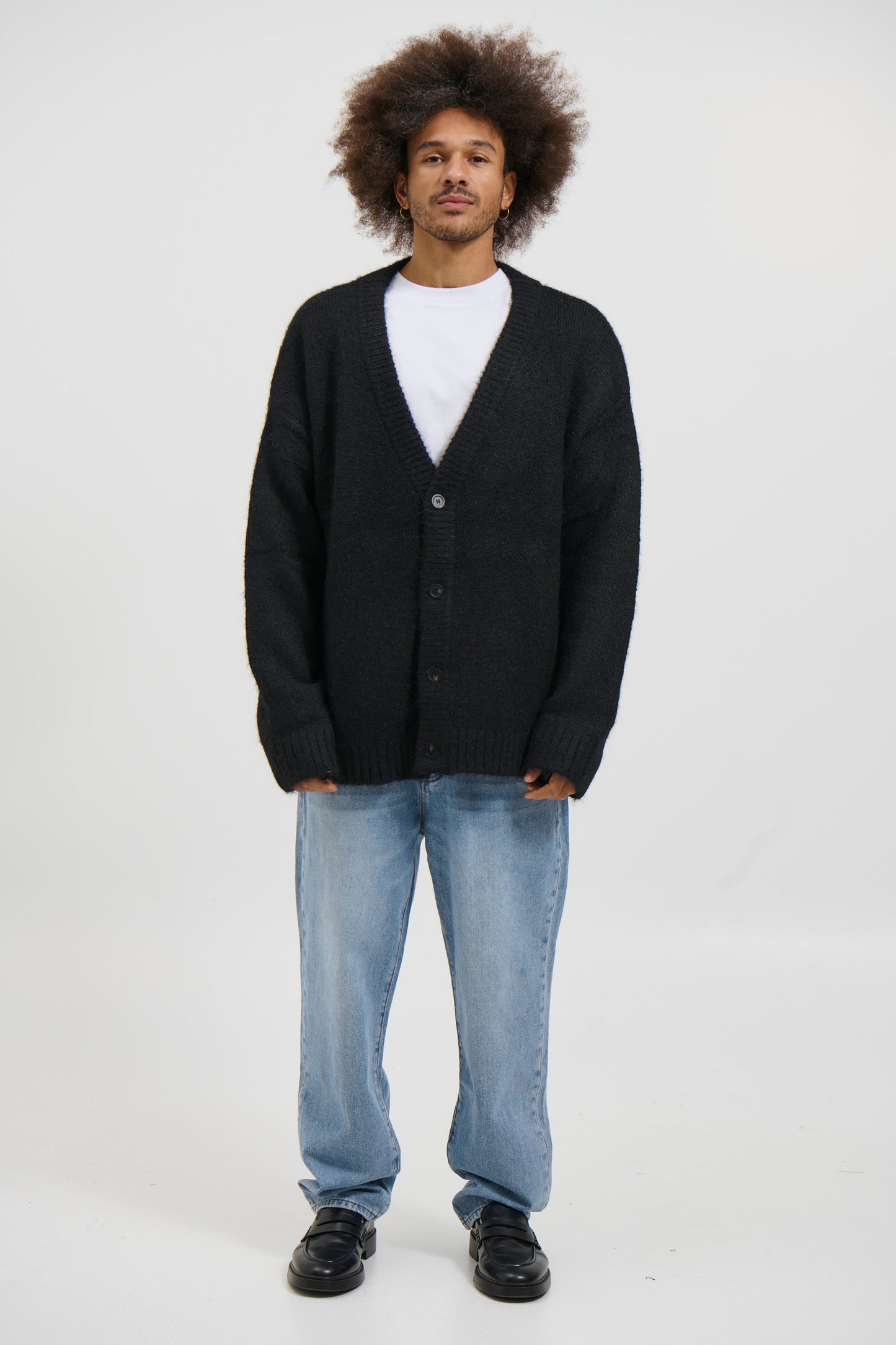 Knitted Oversize Cardigan Black - FINAL SALE