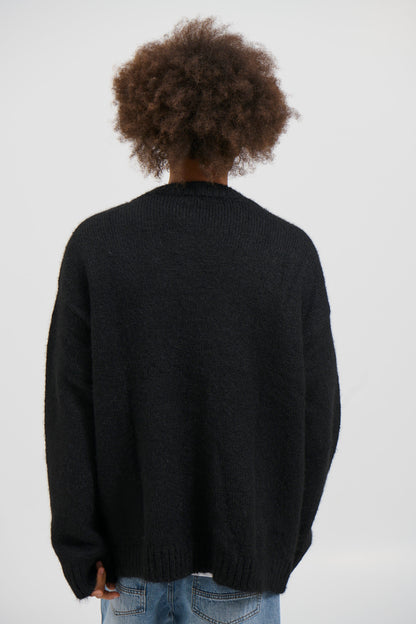 Knitted Oversize Cardigan Black - FINAL SALE