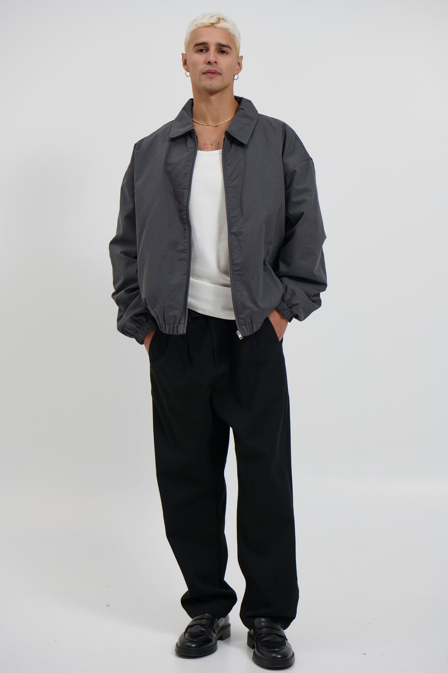 Arik Washed Bomber Stone