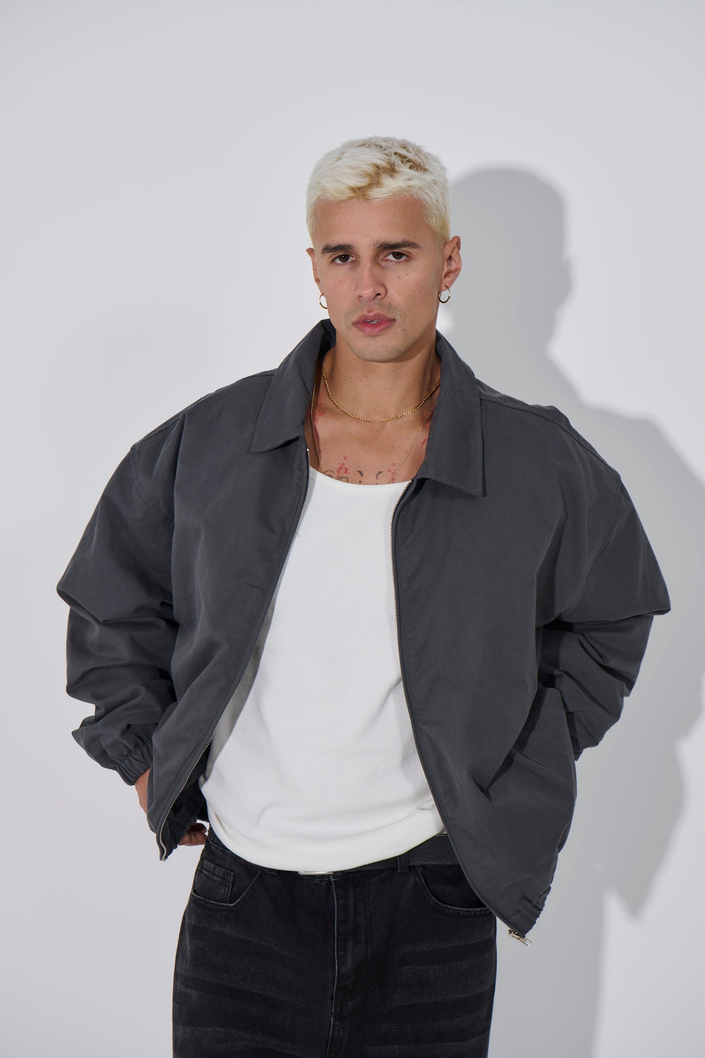 Arik Washed Bomber Stone