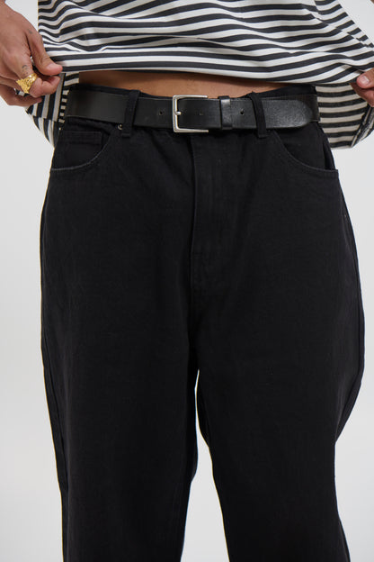 Louis Baggy Denim Black