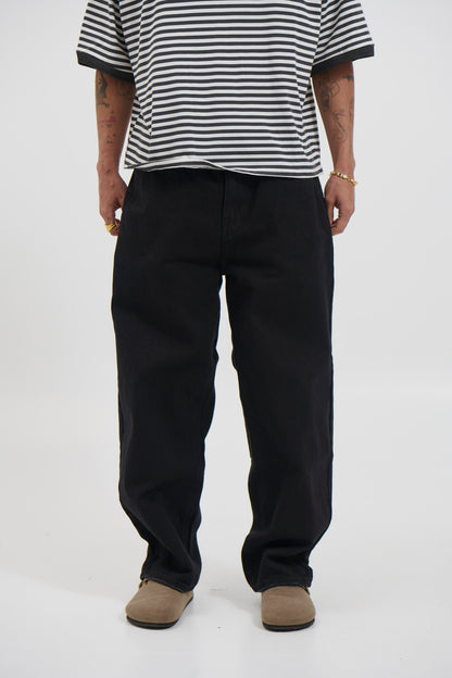 Louis Baggy Denim Black