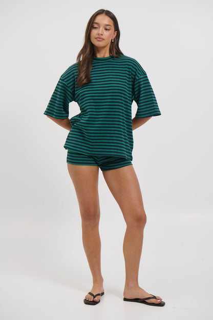 Charlene Oversized Tee Teal - FINAL SALE