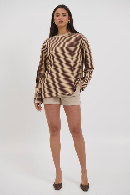 Asher Long Sleeve Latte - FINAL SALE