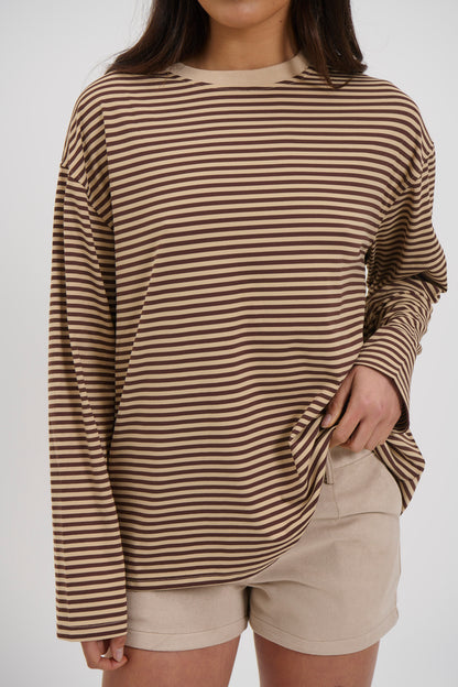 Asher Long Sleeve Latte - FINAL SALE