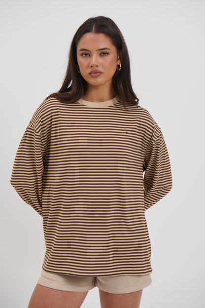Asher Long Sleeve Latte - FINAL SALE