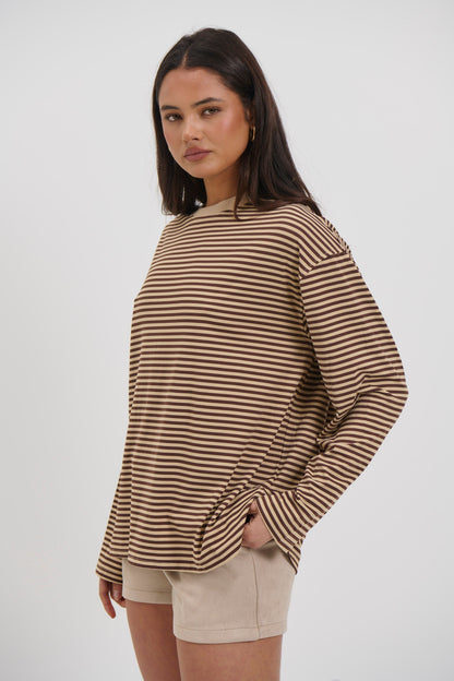 Asher Long Sleeve Latte - FINAL SALE