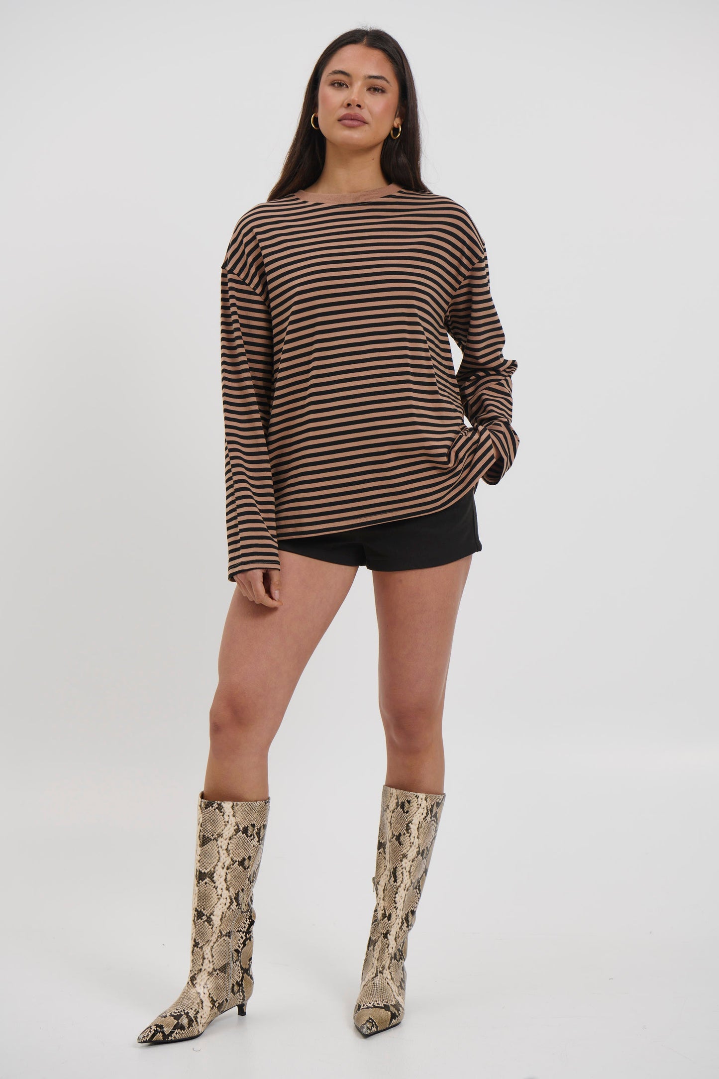 Asher Long Sleeve Mocha - FINAL SALE