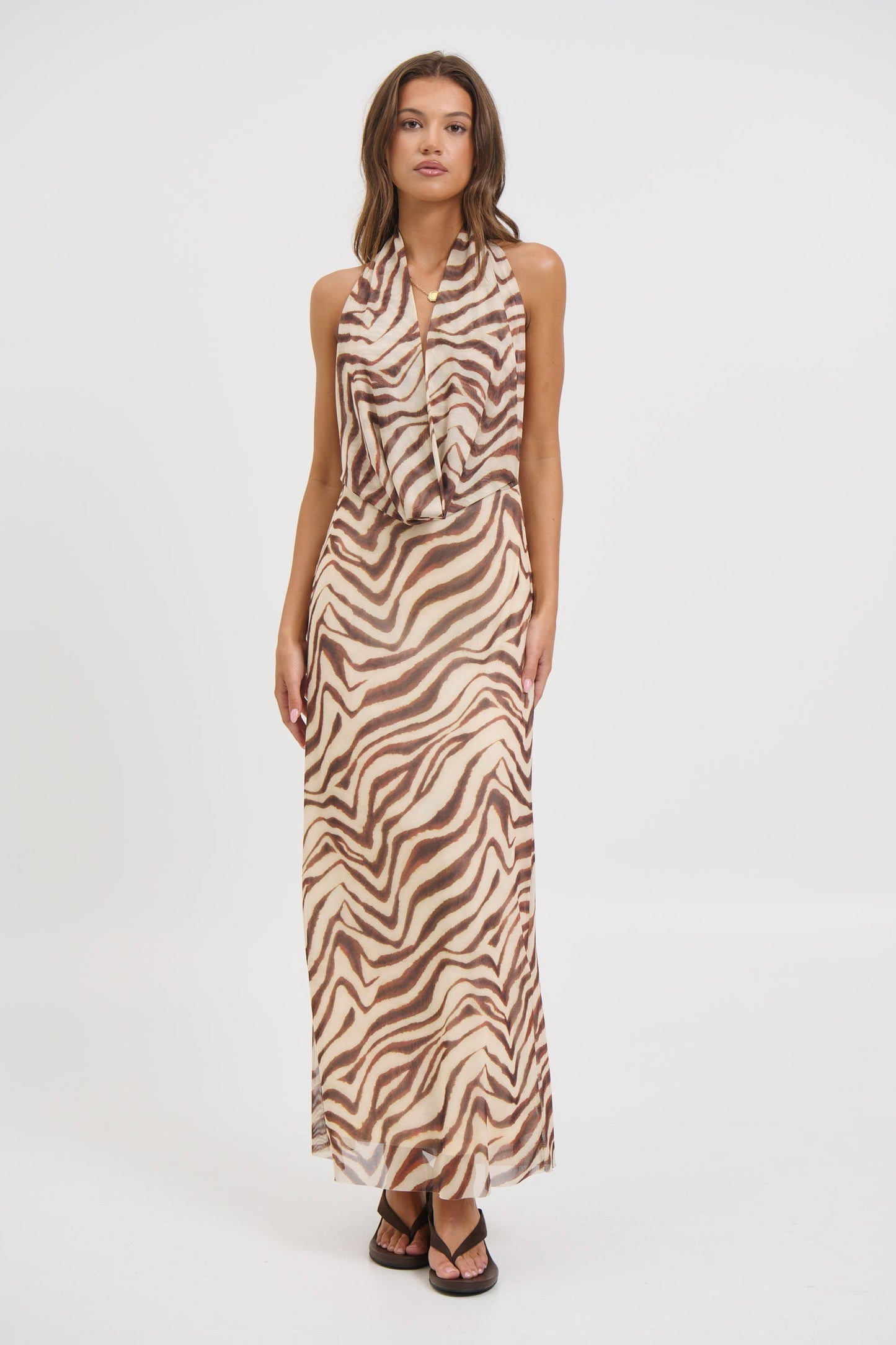 Josie Maxi Dress Brown