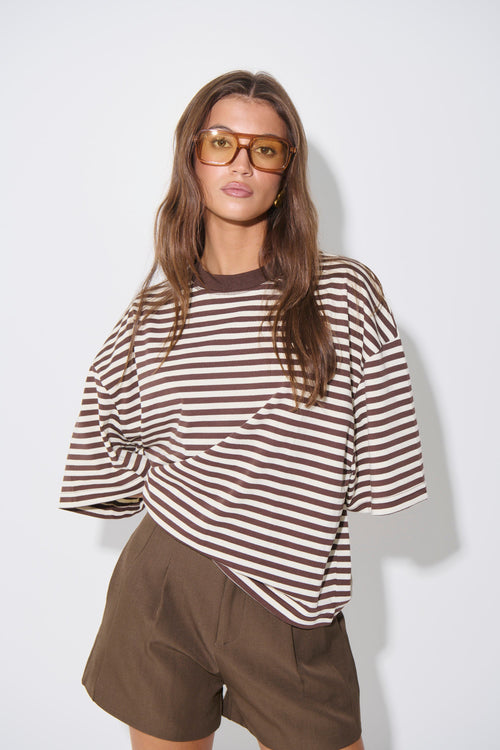 Bloom Short Sleeve Dark Chocolate