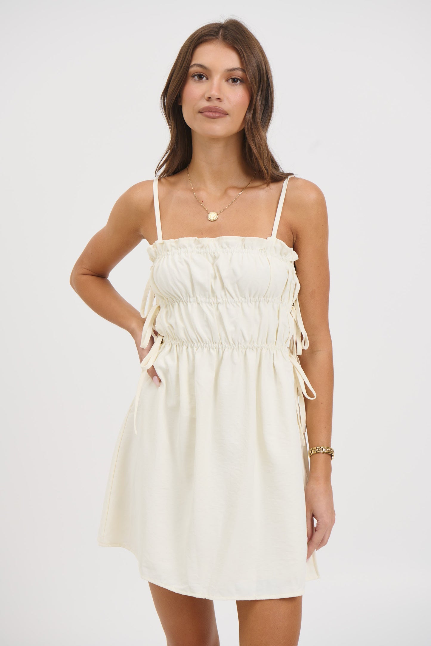 Linden Mini Dress Butter - FINAL ALE