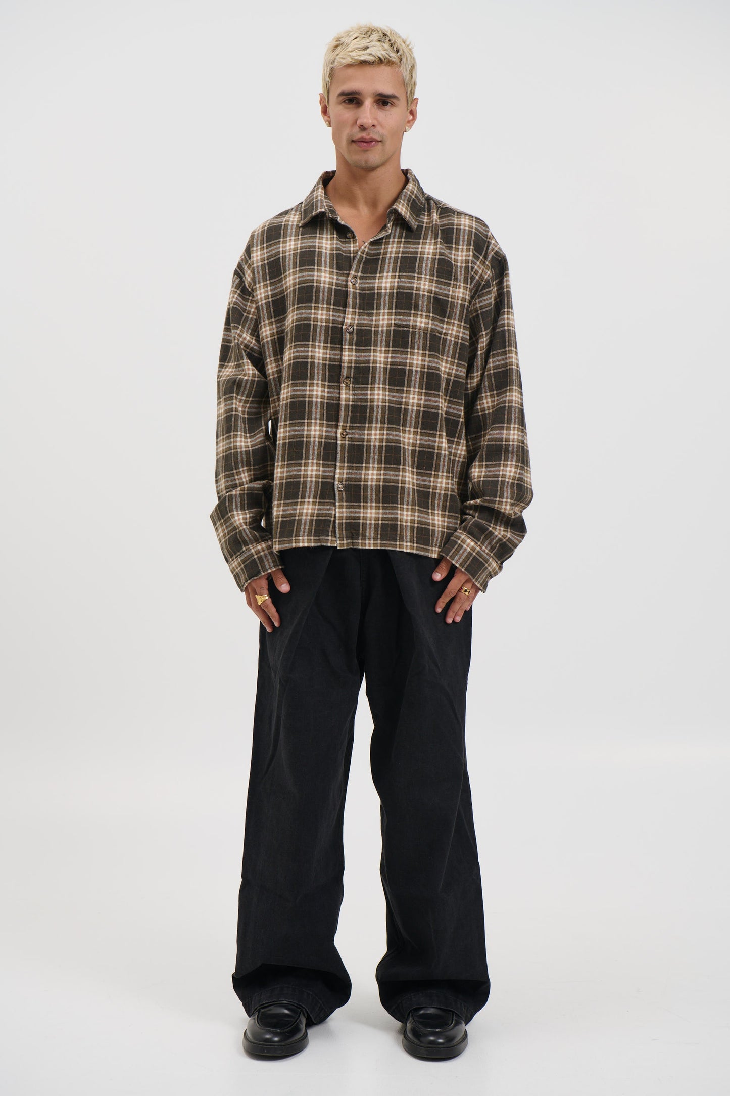 Brooklyn Check Shirt Brown