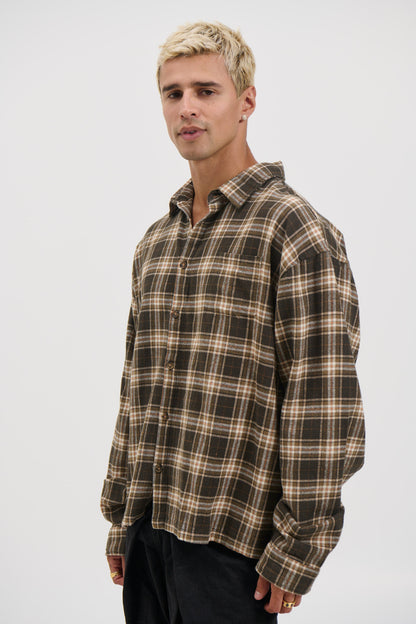 Brooklyn Check Shirt Brown