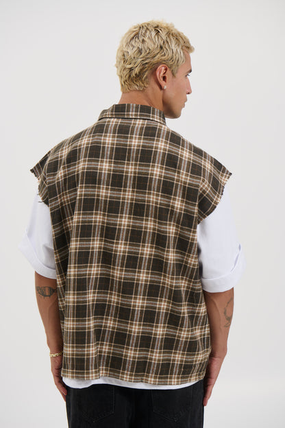 Brooklyn Check Cutoff Brown