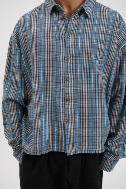Brooklyn Check Shirt Blue