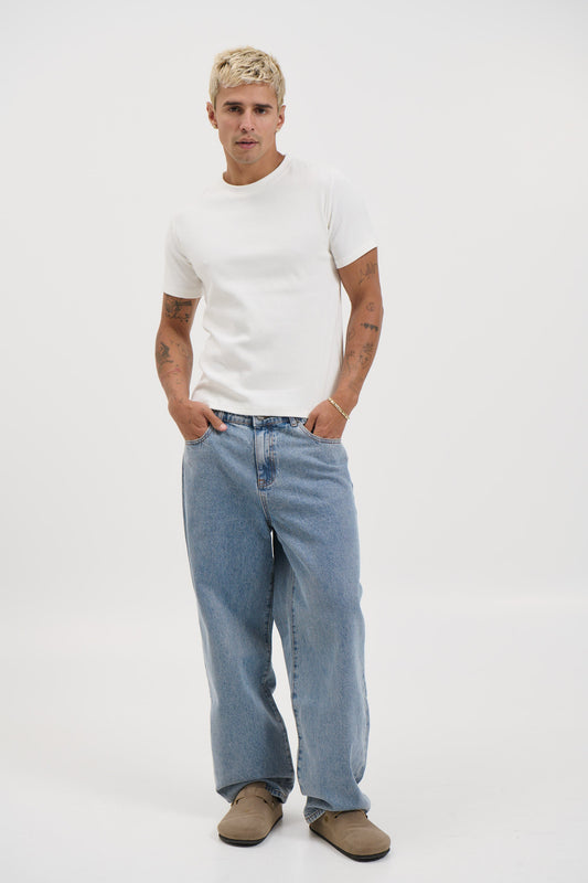 Cruz Baggy Denim Mid Blue