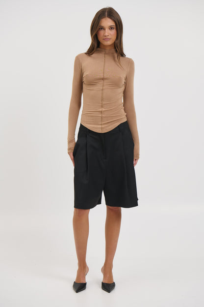 Anisa Turtle Neck Walnut