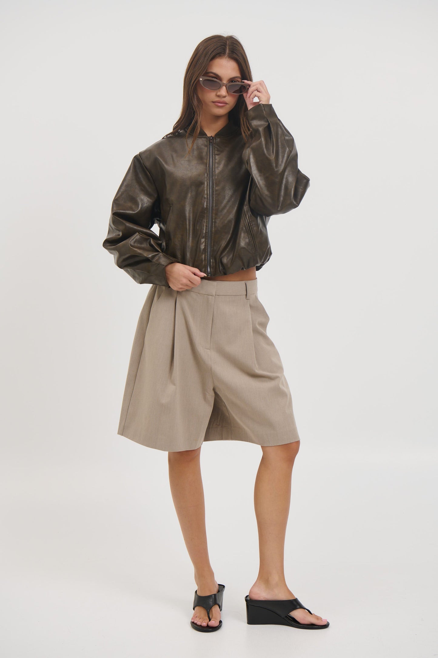 Clara Bomber Vintage Brown