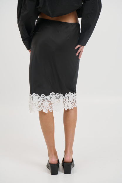 Anchored Midi Skirt Noir