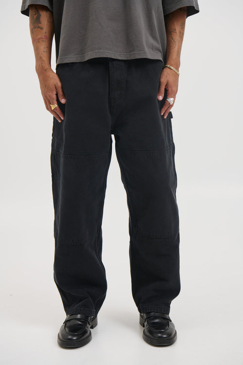 Cotton Drill Pant Black