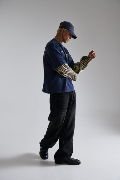 Bronze Snake Signature Tee Navy