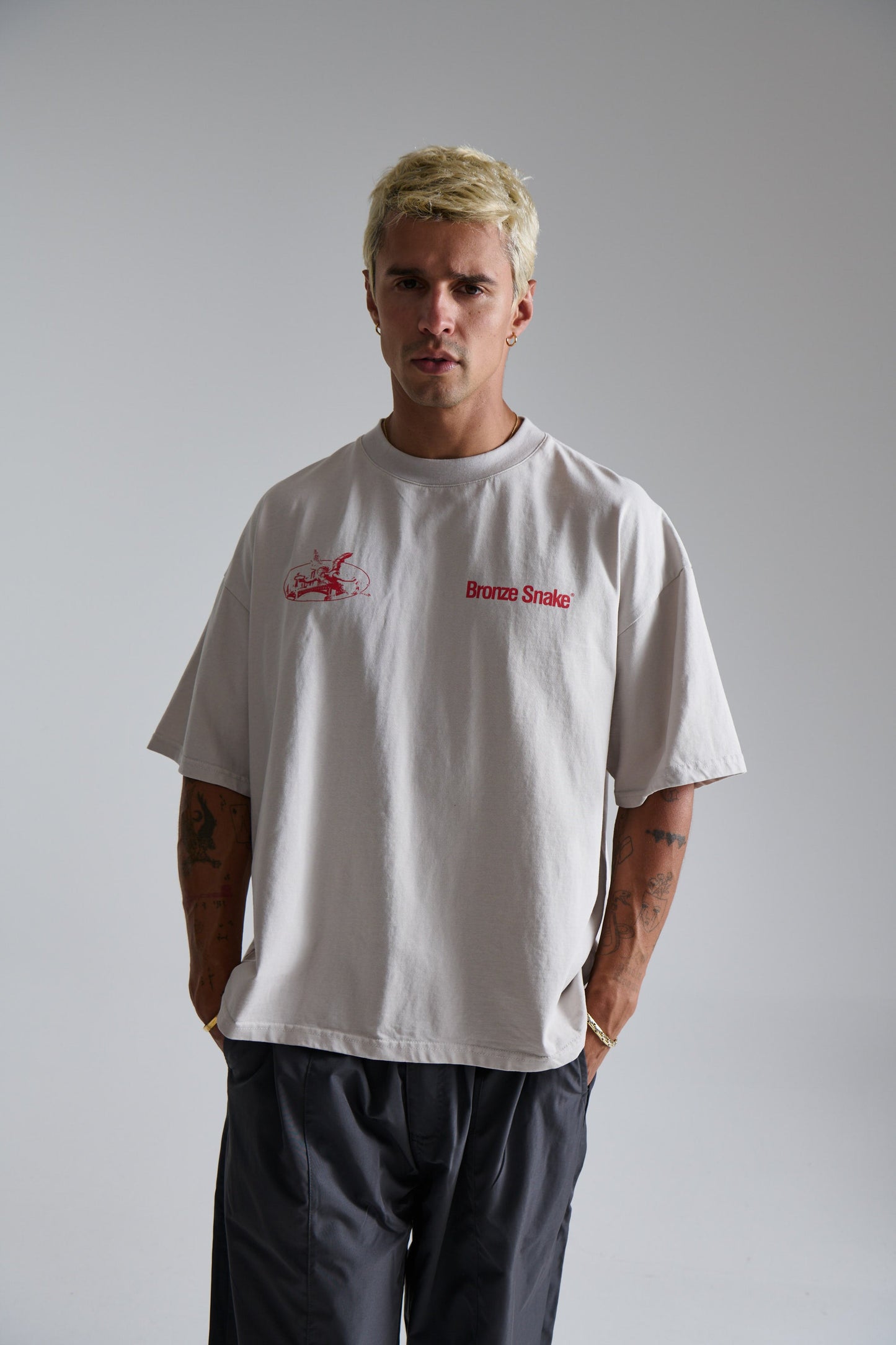 Bronze Snake Melb Tee Ivory