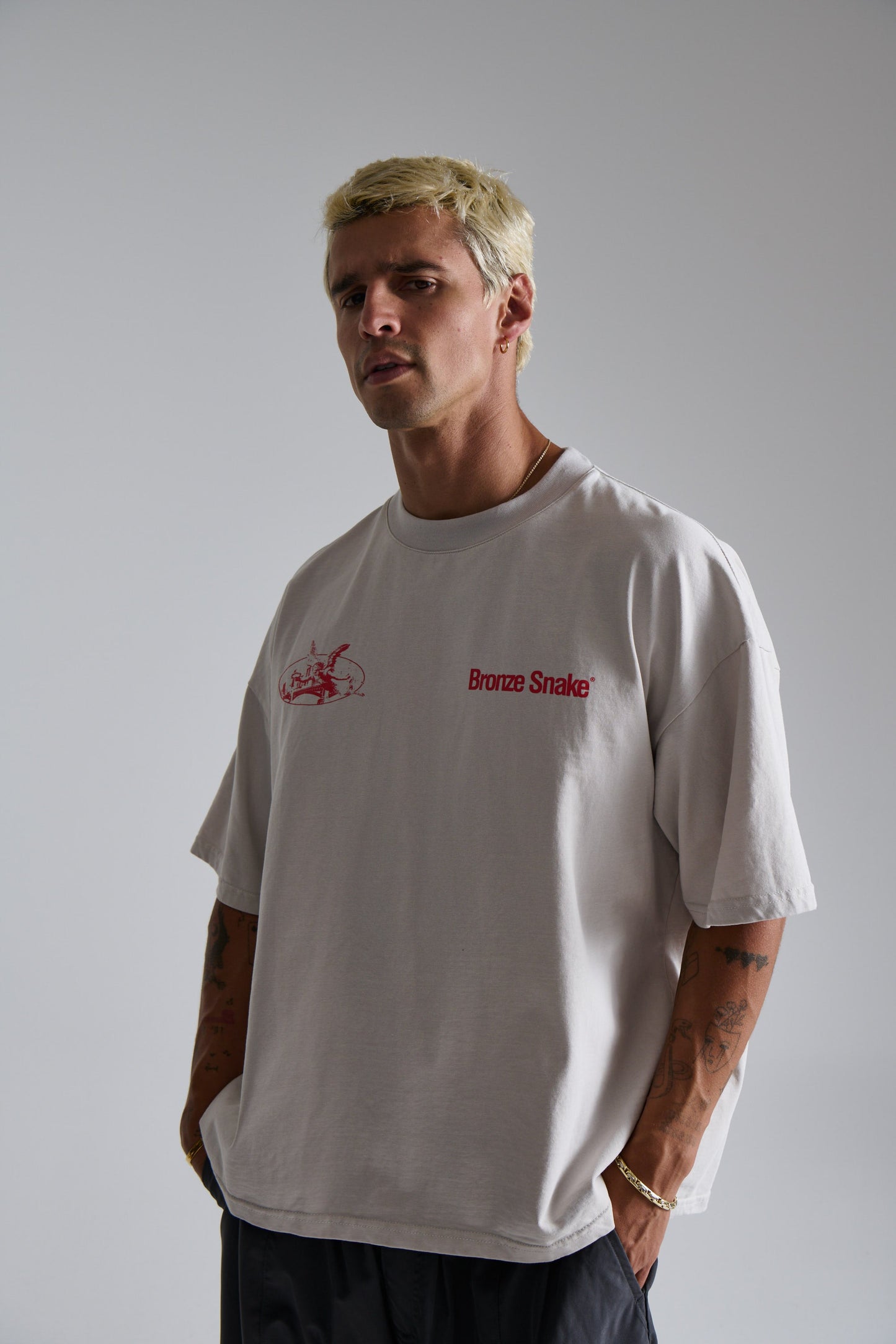 Bronze Snake Melb Tee Ivory