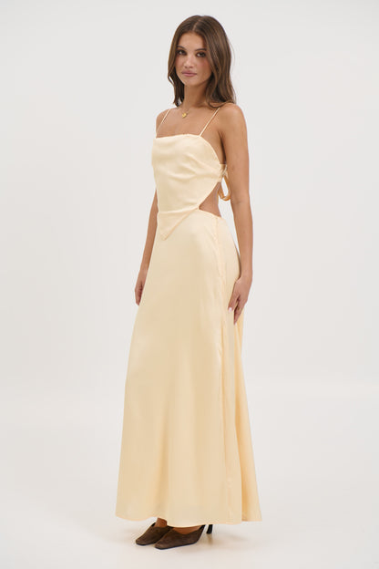 Gloria Maxi Dress Lemon - FINAL SALE