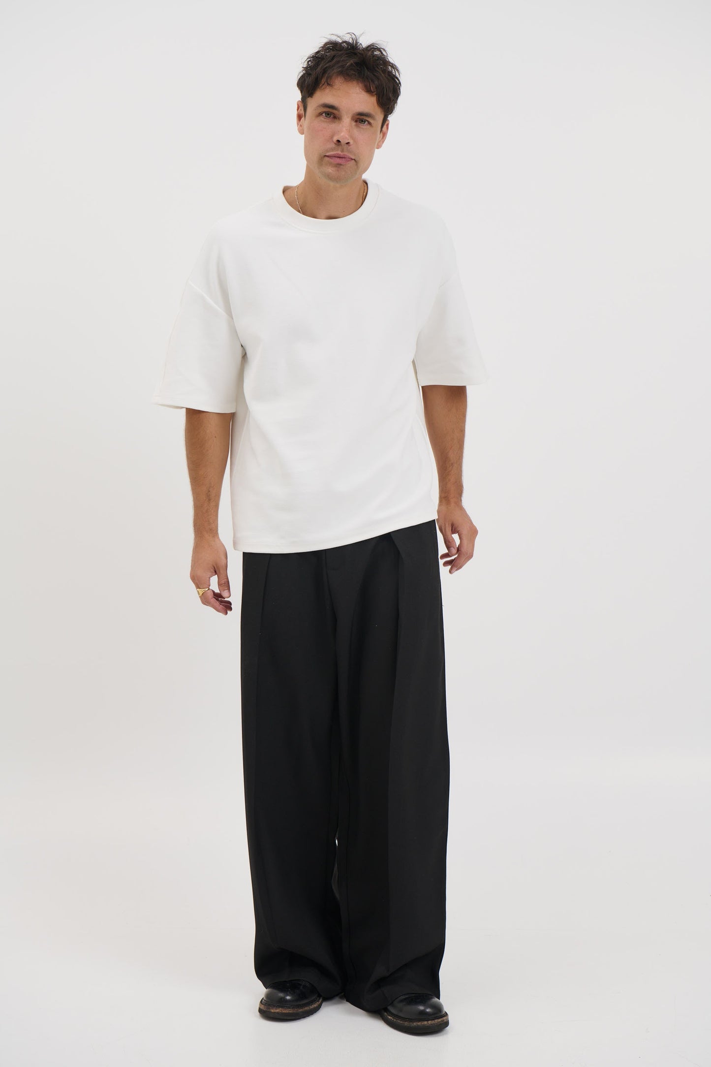 Henry Heavyweight Tee Ivory - FINAL SALE