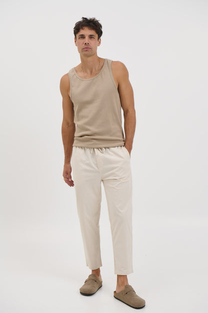 Locky Straight Pant Stone - FINAL SALE